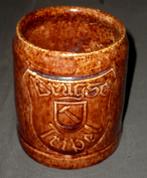BROUWERIJ 'T HAMERKEN BIERPOT IN STEENGOED BRUGSE TRIPEL, Ophalen of Verzenden, Gebruikt, Bierglas