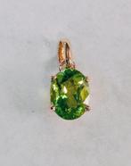 Gouden hangertje met peridot 2,10kt, Overige voorstellingen, Ophalen of Verzenden, Zo goed als nieuw, Met edelsteen