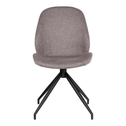 UITVERKOOP - gestoffeerde eetkamerstoel, Huis en Inrichting, Stoelen, Nieuw, Vijf, Zes of meer stoelen, Metaal, Stof, Grijs, Ophalen of Verzenden
