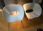 2 witte VITRA-stoelen, Huis en Inrichting, Stoelen, Overige materialen, Twee, Wit, Zo goed als nieuw