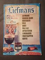 Reclame tarief bieren Liefmans, Verzamelen, Biermerken, Ophalen of Verzenden, Gebruikt, Reclamebord, Plaat of Schild