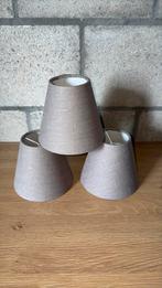 Linnen landelijke Lampenkapjes 3 stks NIEUW!!, Huis en Inrichting, Lampen | Lampenkappen, Nieuw, Ophalen of Verzenden, Minder dan 25 cm