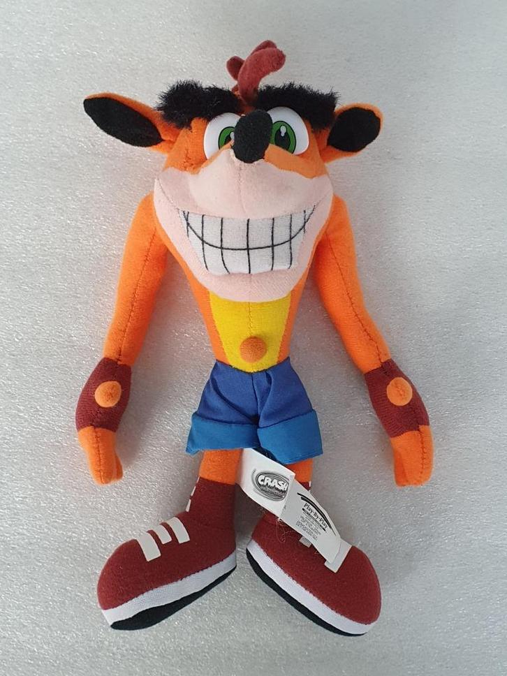 Knuffel Crash Bandicoot ca. 26 cm (Play by Play, 2000), Kinderen en Baby's, Speelgoed | Knuffels en Pluche, Gebruikt, Overige typen