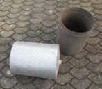 2 pots galvanisés, Enlèvement, Utilisé