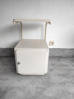 Metalen nachtkastje ziekenhuis wit, Antiek en Kunst, Curiosa en Brocante, Ophalen