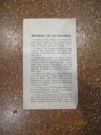 Merkblatt Gasschutz 1914-18, Ophalen of Verzenden