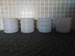 4 glazen potten, Maison & Meubles, Enlèvement ou Envoi, Comme neuf