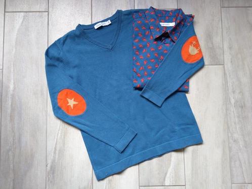 ★ M134 - Set trui en hemd Filou & Friends, Kinderen en Baby's, Kinderkleding | Maat 134, Gebruikt, Jongen, Trui of Vest, Ophalen of Verzenden