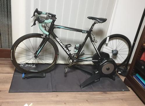 Tacx Flux S met Bianchi 928 S, Fietsen en Brommers, Fietsen | Racefietsen, Zo goed als nieuw, 10 tot 15 versnellingen, Carbon