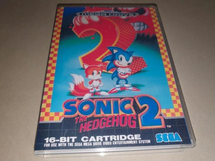 Sonic The Hedgehog 2 Sega Mega Drive Game Case, Games en Spelcomputers, Games | Sega, Zo goed als nieuw, Mega Drive, Verzenden