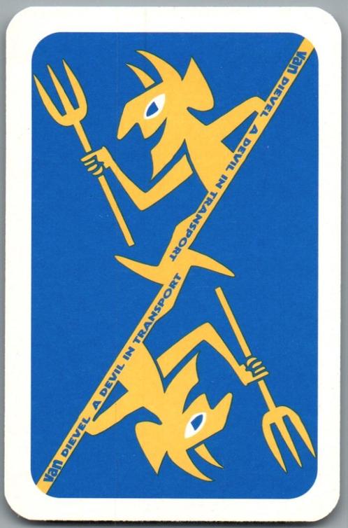 speelkaart - LK12974 - Van Dievel transport, Verzamelen, Speelkaarten, Jokers en Kwartetten, Zo goed als nieuw, Speelkaart(en)