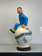 Kuifje in de vaas beeld Blauwe Lotus, Verzamelen, Stripfiguren, Ophalen, Kuifje, Zo goed als nieuw, Beeldje of Figuurtje