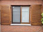 Moet nu weg - Afzelia Houten luiken, Doe-het-zelf en Bouw, Raamkozijnen en Schuifdeuren, Ophalen, Gebruikt, Hout, Overige typen
