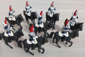8 retro W. Britain miniatuurfiguren jaren '70 beschikbaar voor biedingen