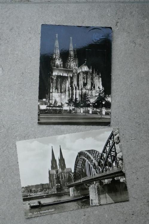 2 cartes postales anciennes Cologne, Collections, Cartes postales | Étranger, Affranchie, Allemagne, Enlèvement ou Envoi
