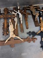 Unieke Kerk Klooster Verzamel  Wand  Staande Kruisbeelden, Ophalen