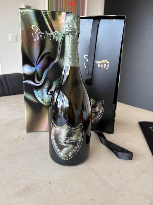 Dom Perignon Limited Edition “ Lady Gaga 2010 “, Verzamelen, Wijnen, Zo goed als nieuw, Ophalen of Verzenden