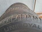 Winterbanden UNIROYAL 185/65 R15 op stalen velgen, Ophalen, 15 inch, Banden en Velgen, 185 mm