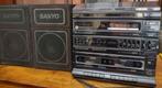 Hifi-systeem Sanyo radio, K7, vinyl, Overige merken, Gebruikt, Speakers, Ophalen