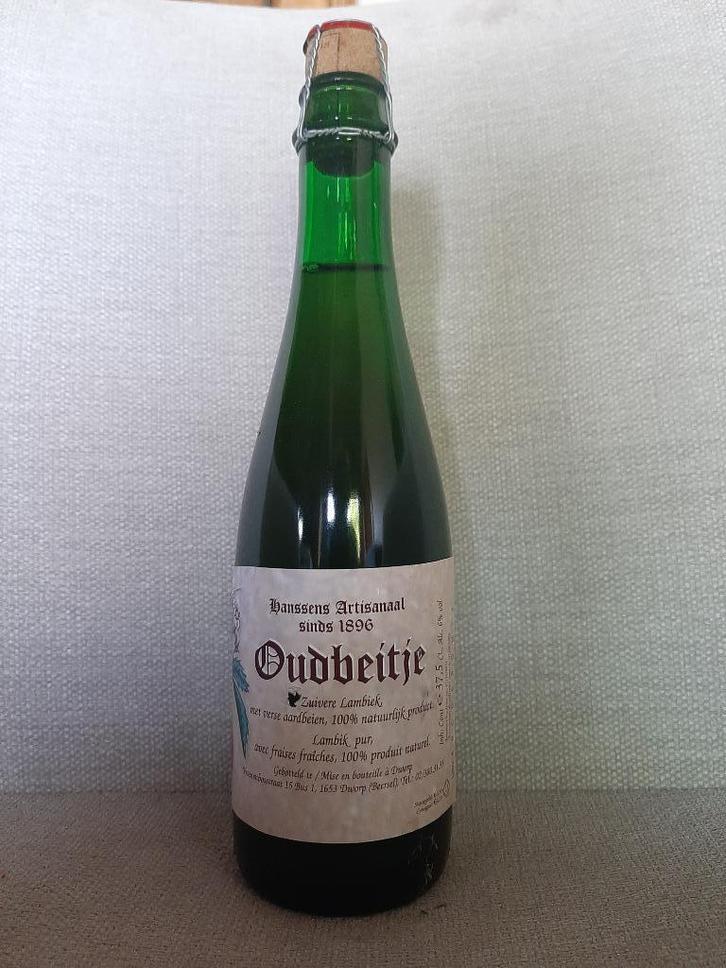 hanssens lambic - oudbeitje  -2014 (of 2017)- 37.5 cl, Verzamelen, Biermerken, Nieuw, Flesje(s), Overige merken, Ophalen