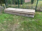 Houten balken - bruggen, Doe-het-zelf en Bouw, Hout en Planken, Ophalen, Zo goed als nieuw, Balk, Vuren