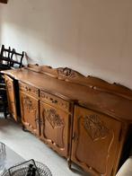 Antiek Frans dressoir met houtsnijwerk, Ophalen, Zo goed als nieuw