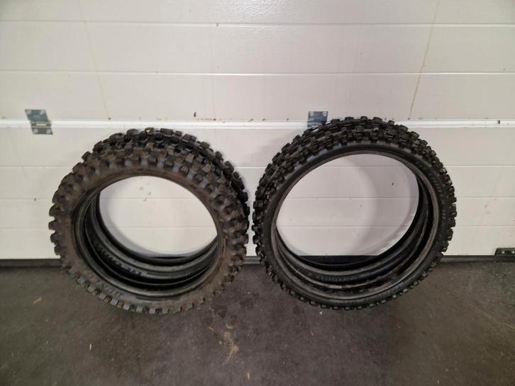 Dunlop Geomax 19 / 16 inch banden 85cc grote wielen, Motoren, Onderdelen | Merk-onafhankelijk, Ophalen of Verzenden