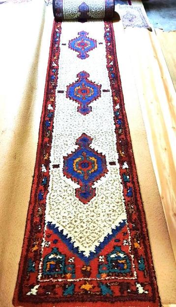 Perzische Loper tapijt- 700x70cm (Hamadan) Geknoopt in Iran 