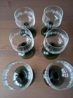6 FRAAI GEGRAVEERDE ZWIESEL DESSERTGLAZEN, Antiek en Kunst, Ophalen of Verzenden