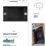 Evier noir en granit elleci, Ophalen, Nieuw, Inbouw