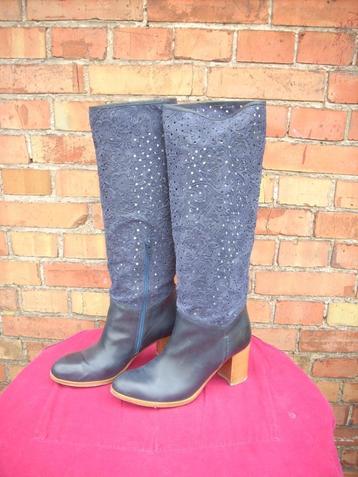 E'Clat  dameslaarzen blauw maat 40 beschikbaar voor biedingen