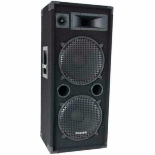 IBIZA-SOUND STAR212 3-Weg Disco speaker 2x 12 inch 750Watt, TV, Hi-fi & Vidéo, Enceintes, Neuf, Enlèvement ou Envoi