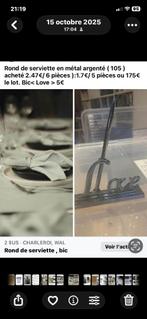 Rond de serviette en métal, Ophalen, Nieuw