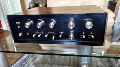 Sansui AU 555A (ingebouwde vintage stereo 1971_1973), Audio, Tv en Foto, Versterkers en Ontvangers, Gebruikt, Stereo, Minder dan 60 watt