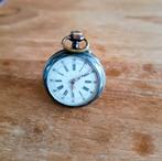 Antiek klein zakhorloge Remontour Cylindre 6 rubis, Ophalen of Verzenden, Zilver, Zakhorloge