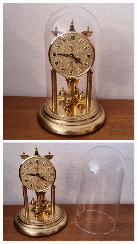 Pendule 400 jours sous globe, Antiek en Kunst, Antiek | Klokken, Ophalen of Verzenden