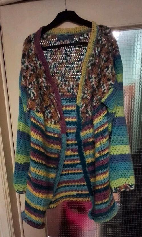 Trui-open vest S-M (met de hand gemaakt), Kleding | Dames, Truien en Vesten, Zo goed als nieuw, Ophalen