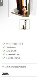 Kit complet de cheminée pour poêle à pellets, Enlèvement, Comme neuf, Poêle