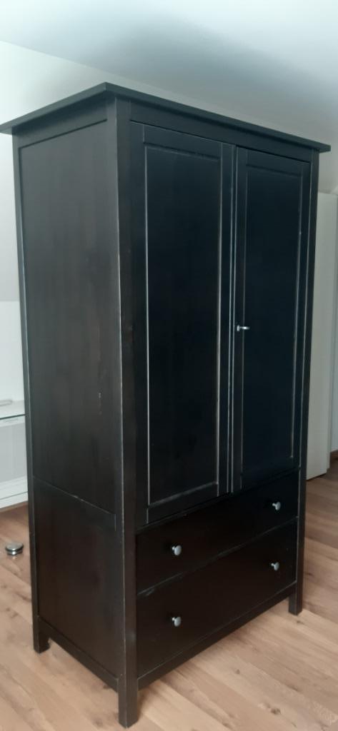 Kast zwart, Huis en Inrichting, Kasten | Kleerkasten, Gebruikt, 200 cm of meer, 100 tot 150 cm, 50 tot 75 cm, Met lade(s), Met deur(en)