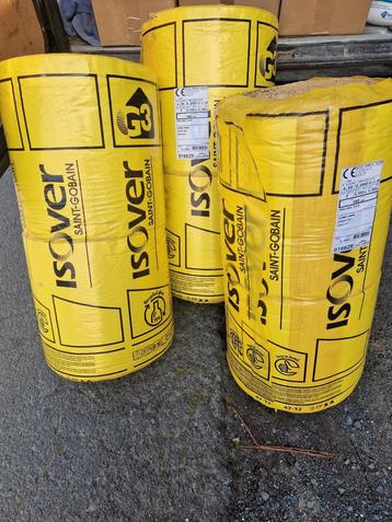 Lot de 3 rouleaux laine de verre Isover Rolissol beschikbaar voor biedingen
