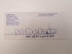 Sabena Sobelair Ticket Flight Coupon #01-SLR00074673 1997, Ophalen of Verzenden, Gebruikt