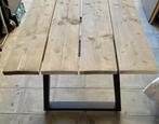 terrastafel eettafel in steigerhout, Tuin en Terras, Ophalen, Steigerhout, Eettafel