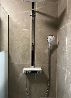douchestang met douchekop en handdouche, Maison & Meubles, Salle de bain | Meubles de Salle de bain, Utilisé, Enlèvement