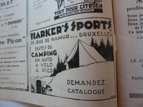 Hergé - advertentie Touring Club de Belgique 1928 - Harker's, Antiquités & Art, Antiquités | Livres & Manuscrits, Enlèvement ou Envoi