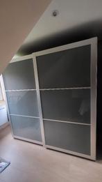Deux portes coulissantes en verre trempé pour dressing Ikea, Huis en Inrichting, Gebruikt, Glas, 150 tot 200 cm, 50 tot 100 cm