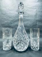 Prachtig massief geslepen kristallen karaf en glazen, Antiek en Kunst, Antiek | Glaswerk en Kristal, Ophalen
