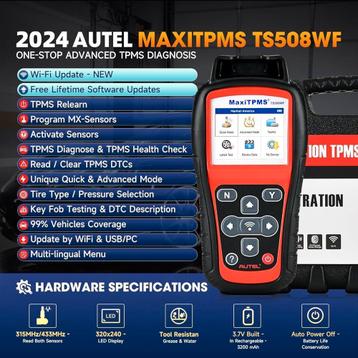 Autel ts508 wf tpms apparaat bandensensoren inleren obd beschikbaar voor biedingen