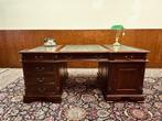 Klassiek Engels Chesterfield Bureau Partnerdesk, Antiek en Kunst, Ophalen of Verzenden