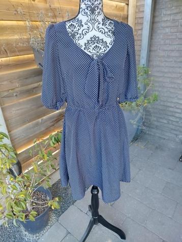 Prachtige Polkadot jurk Broadway maat 36, Enlèvement ou Envoi, Taille 36 (S), Comme neuf, Longueur genou
