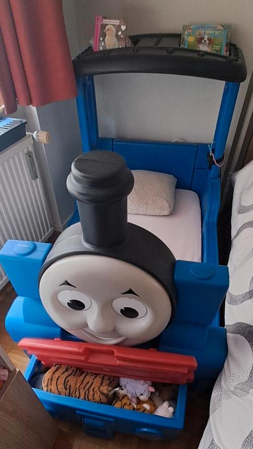 Lit Thomas le petit train, Enfants & Bébés, Chambre d'enfant | Lits, Comme neuf, Moins de 140 cm, 70 à 85 cm, Matelas, Enlèvement